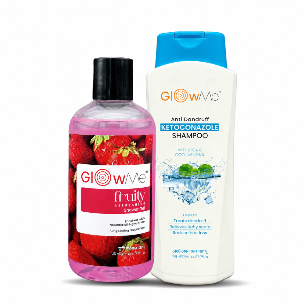 Fruity Shower Gel and Anti Dandruff Ketoconazole Shampoo Combo 03